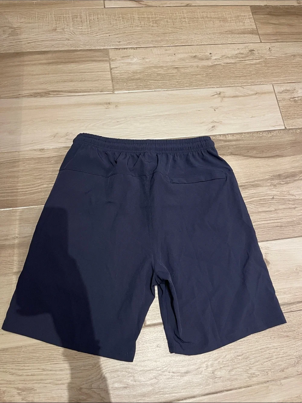 Navy Athletic Drawstring Shorts 7” inseam